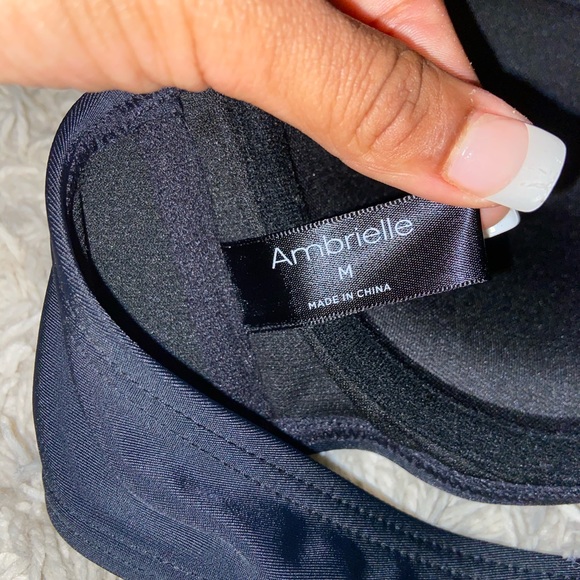 Ambrielle woman’s black cross body tie bikini top - Picture 3 of 6